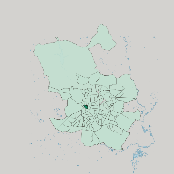 Map showing Universidad — In Madrid