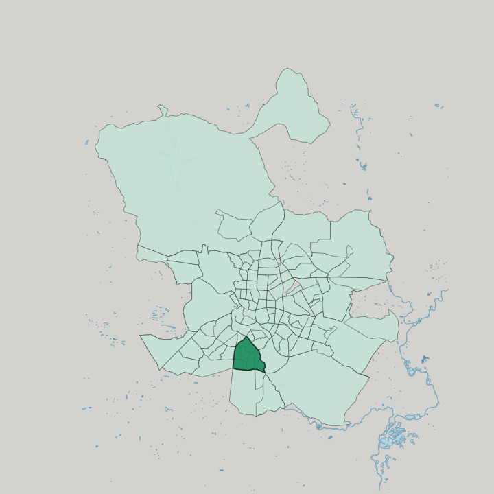 Map showing Usera — In Madrid