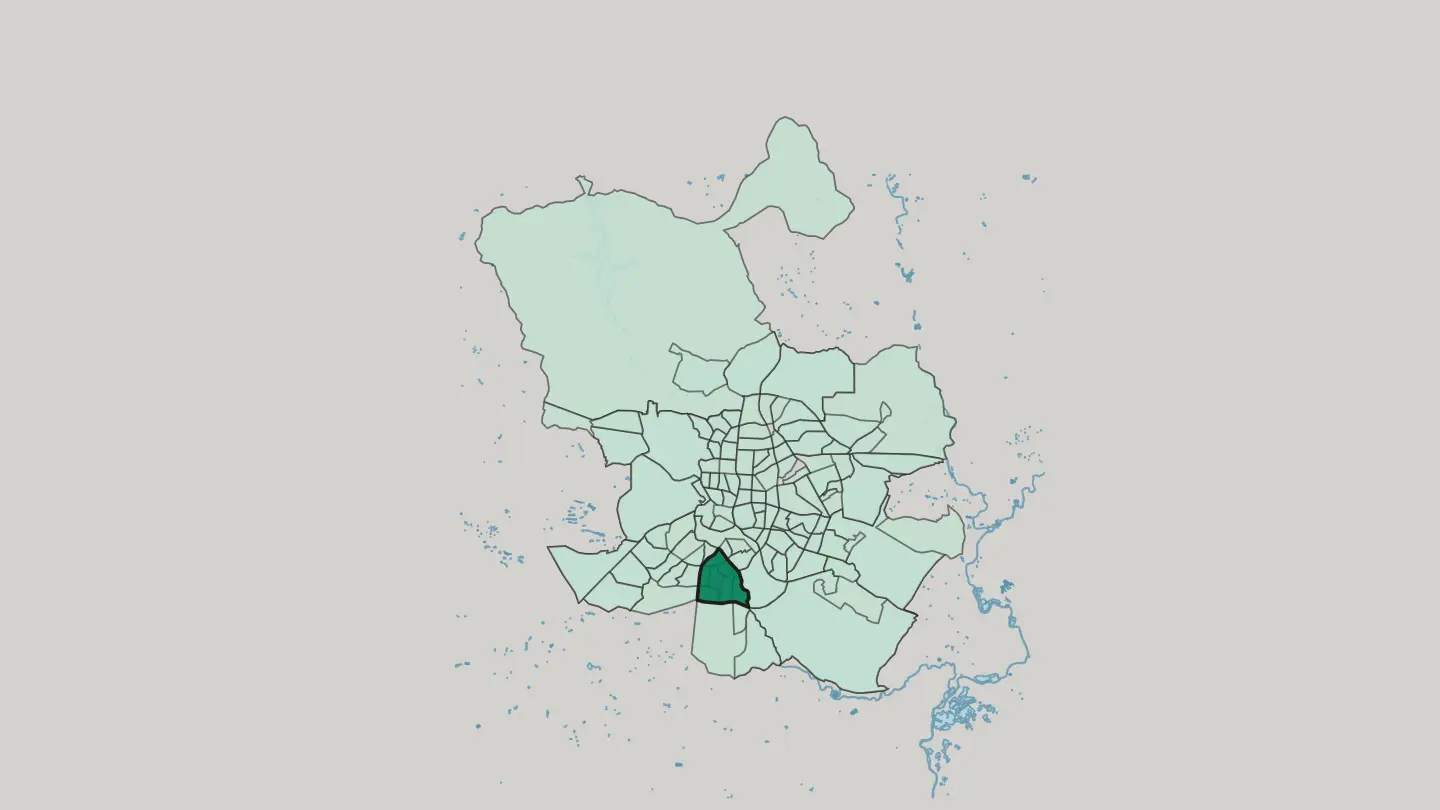 Map of Usera in Madrid