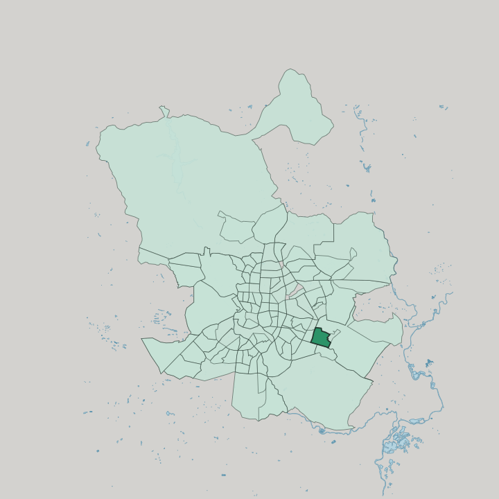 Map showing Valdebernardo — In Madrid