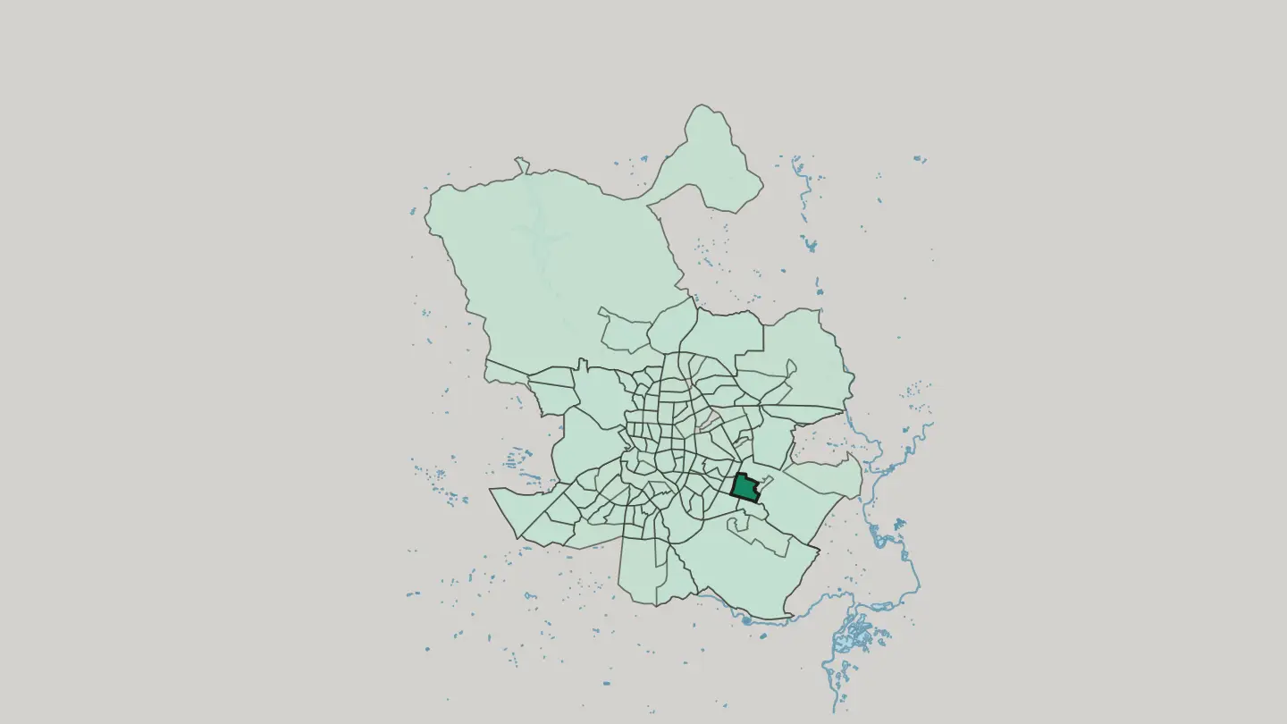 Map of Valdebernardo in Madrid