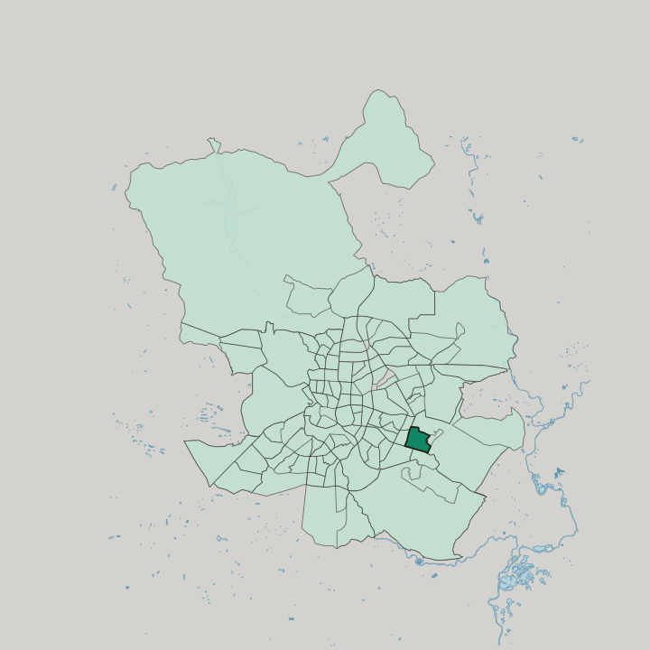 Map showing Valdebernardo — In Madrid