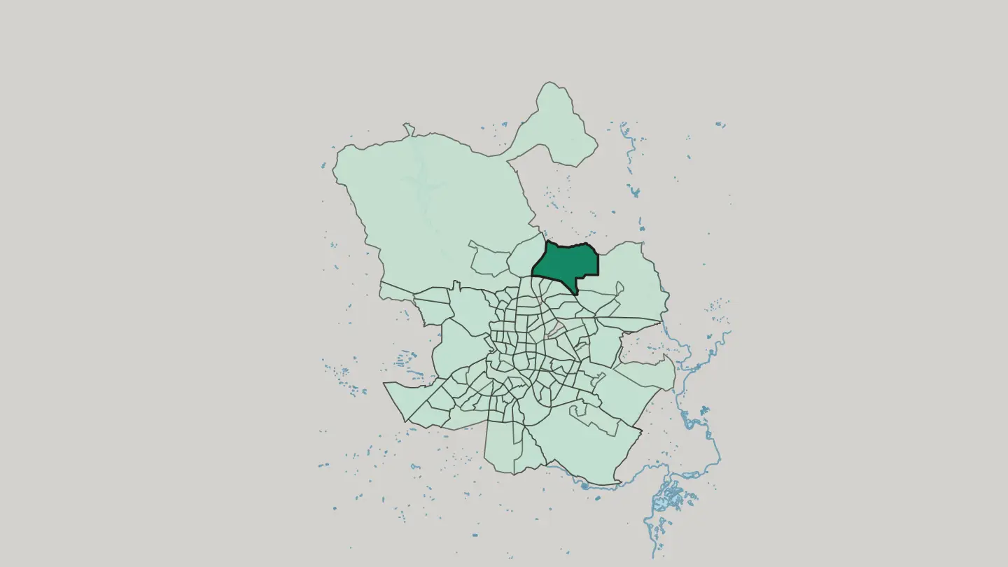Map of Valdefuentes in Madrid