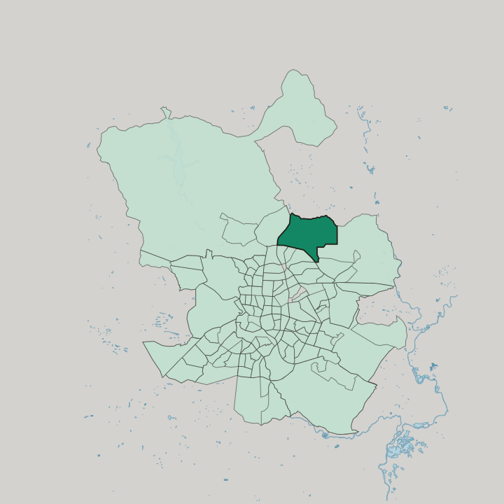 Map showing Valdefuentes — In Madrid