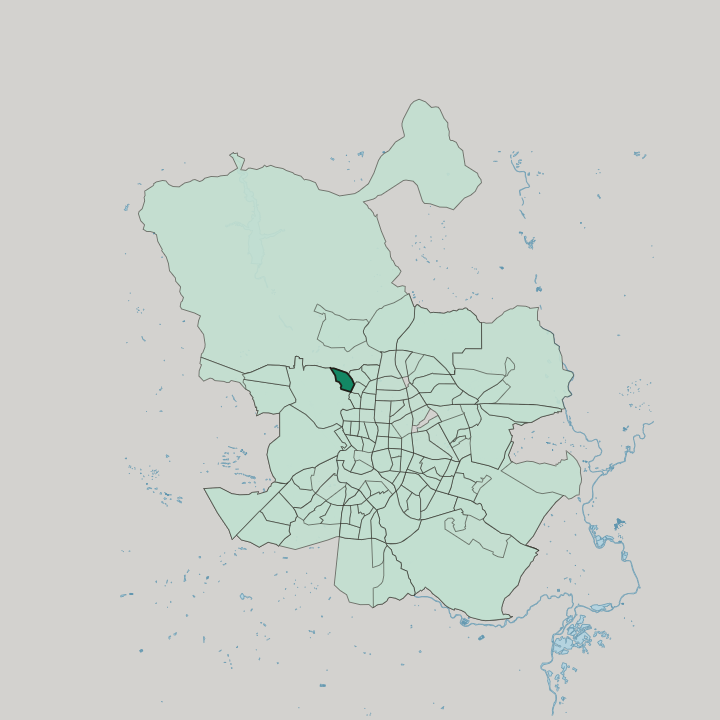 Map showing Valdezarza — In Madrid