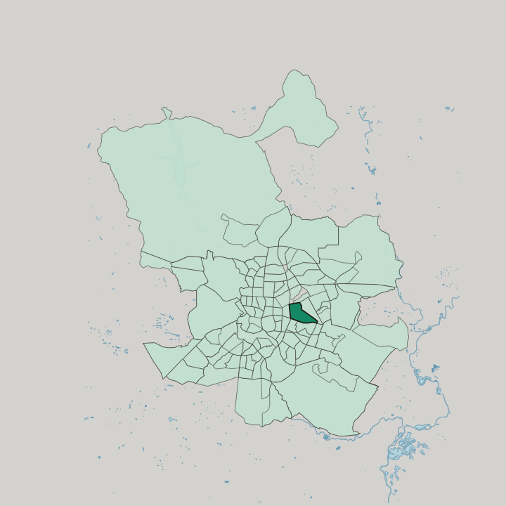 Map showing Ventas — In Madrid
