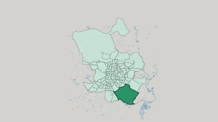 Map of Villa de Vallecas in Madrid