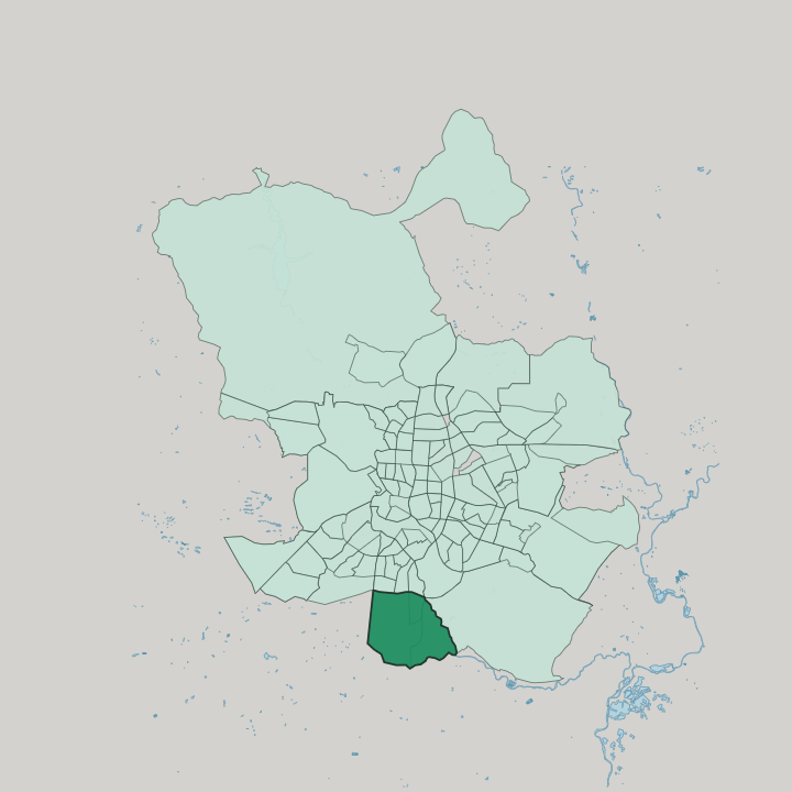 Map showing Villaverde — In Madrid