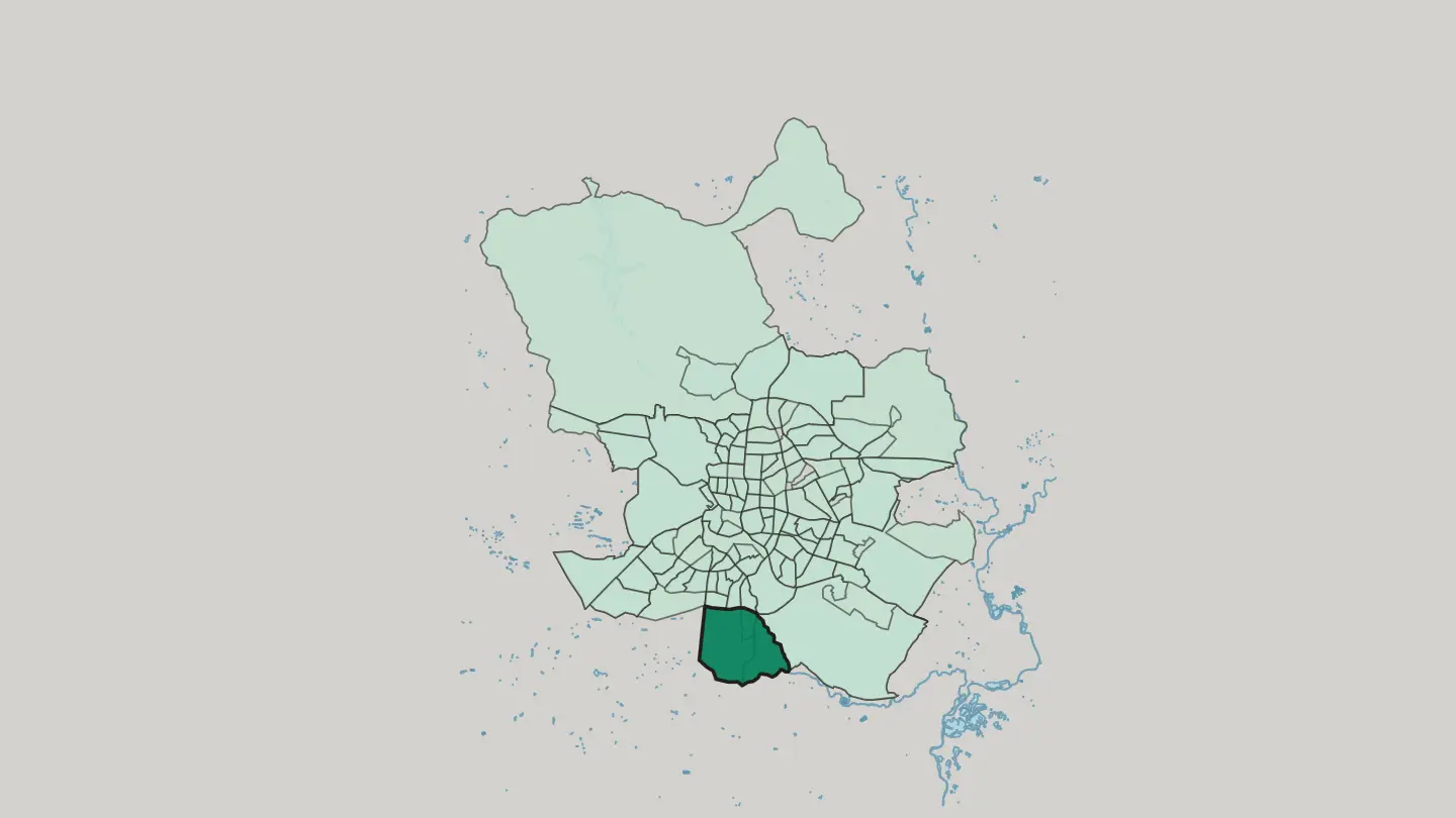 Map of Villaverde in Madrid