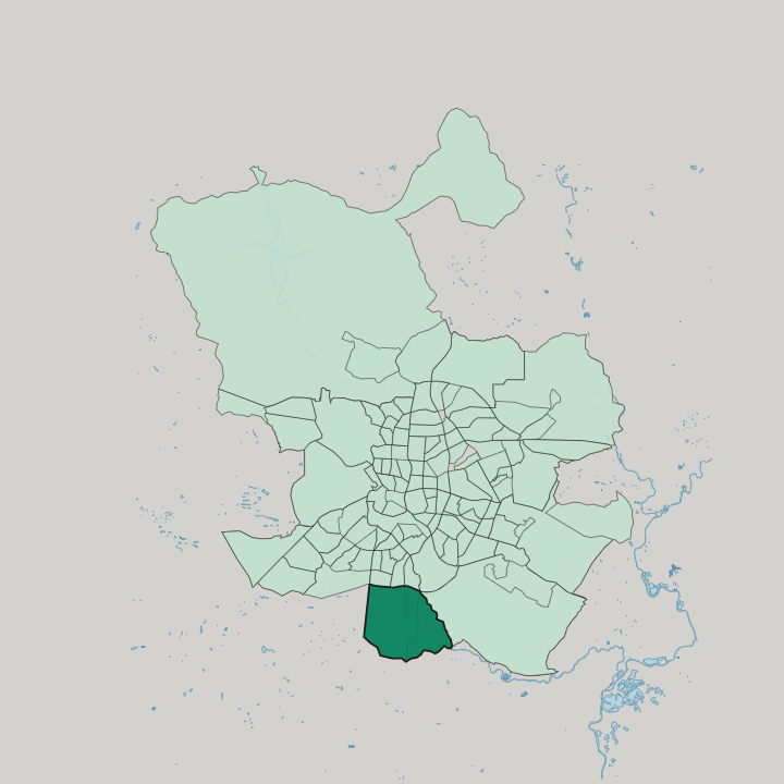 Map showing Villaverde — In Madrid