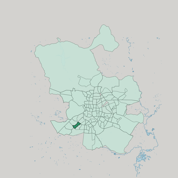 Map showing Vista Alegre — In Madrid