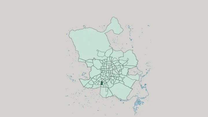Map of Zofío in Madrid