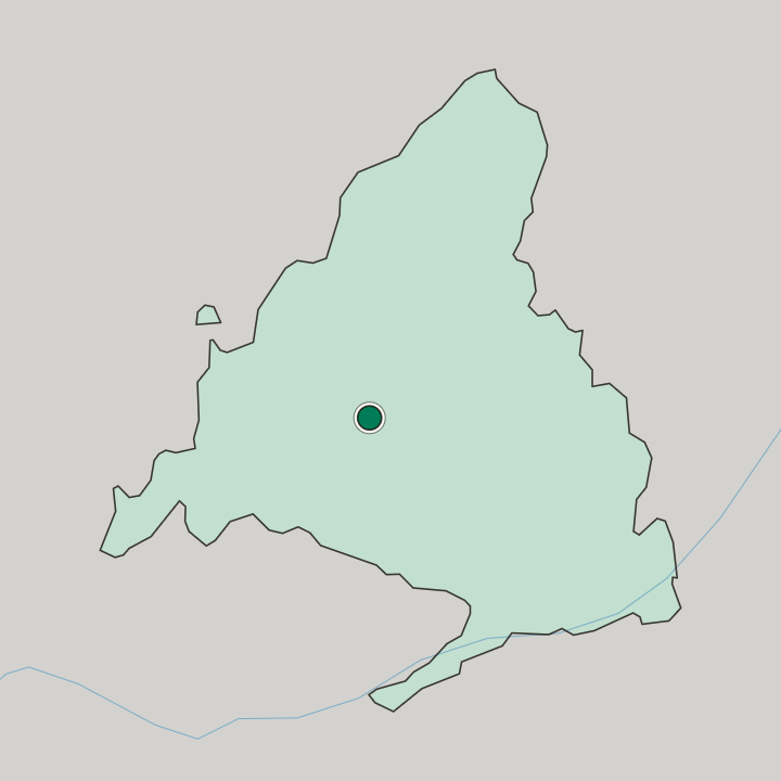Map showing Majadahonda — In Comunidad de Madrid