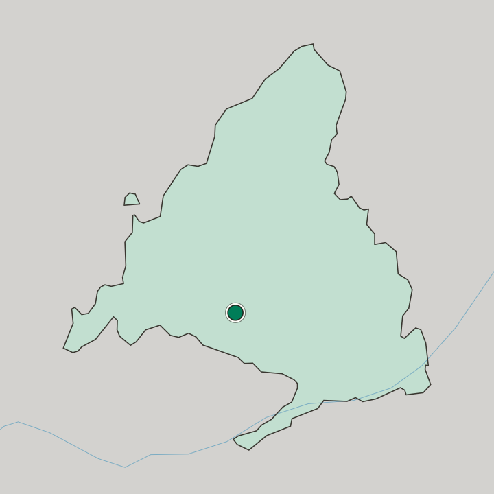 Map showing Móstoles — In Comunidad de Madrid