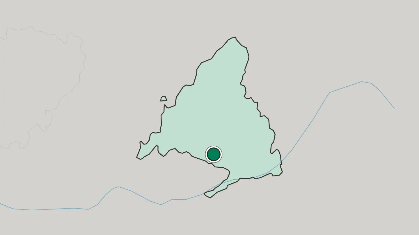 Map of Parla in Spain