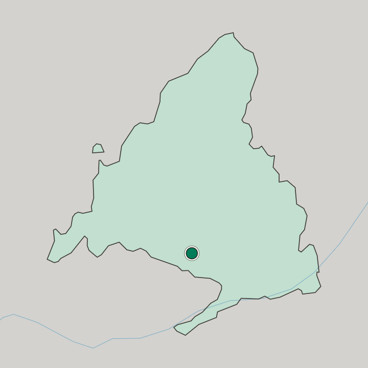 Map showing Parla — In Comunidad de Madrid