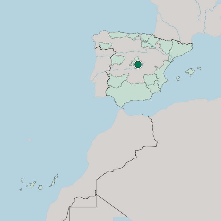 Map showing Rivas-Vaciamadrid — In Spain