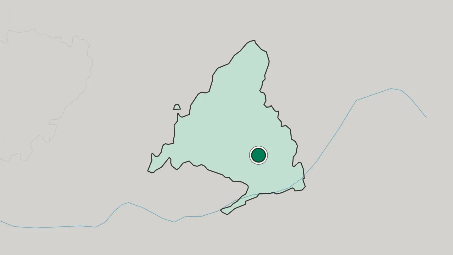Map of Rivas-Vaciamadrid in Spain