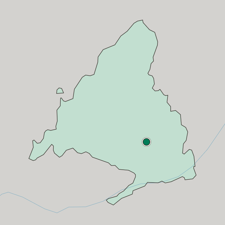 Map showing Rivas-Vaciamadrid — In Comunidad de Madrid
