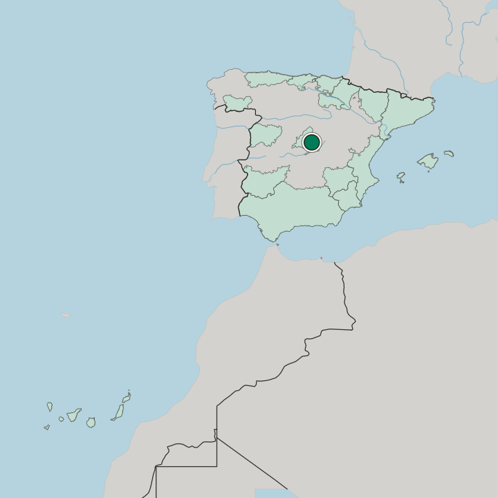 Map showing Torrejón de Ardoz — In Spain
