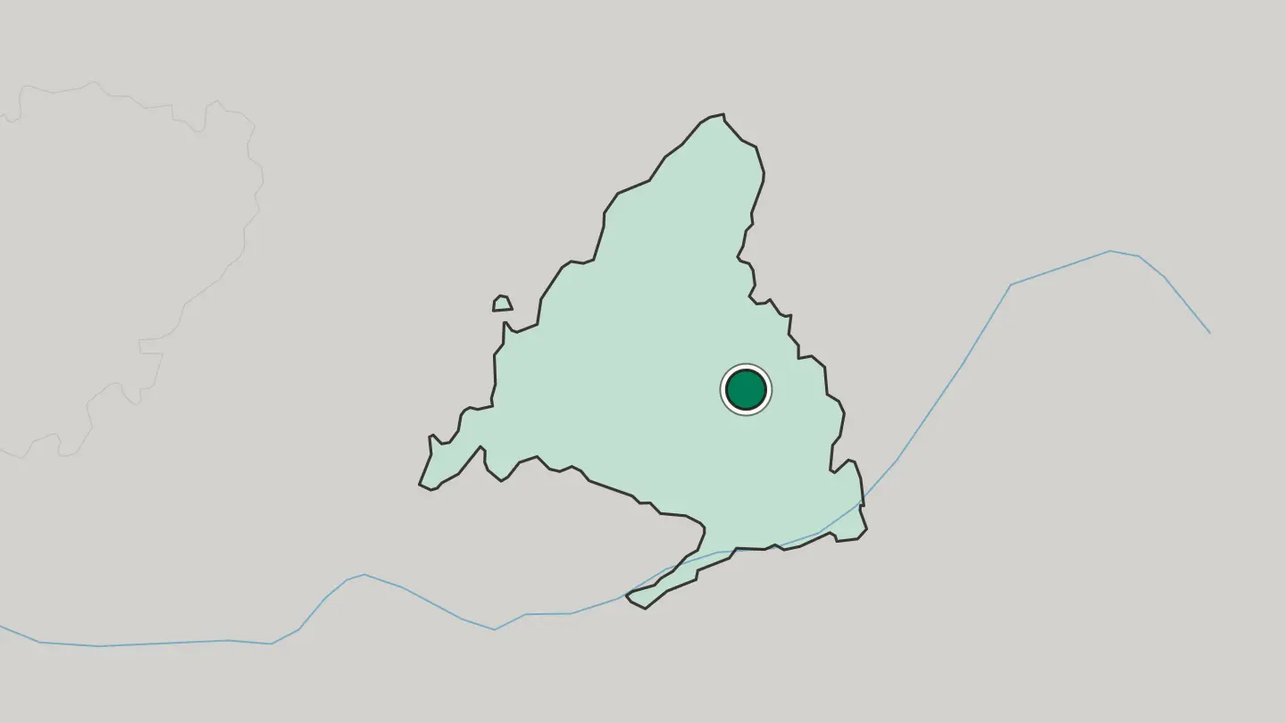 Map of Torrejón de Ardoz in Spain