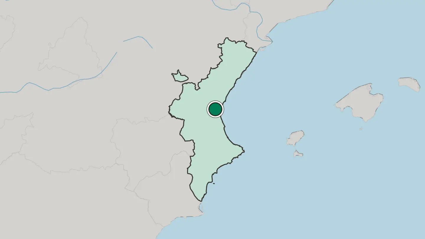 Map of Paterna in Spain