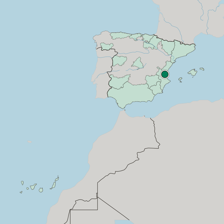 Map showing Torrent — In Spain