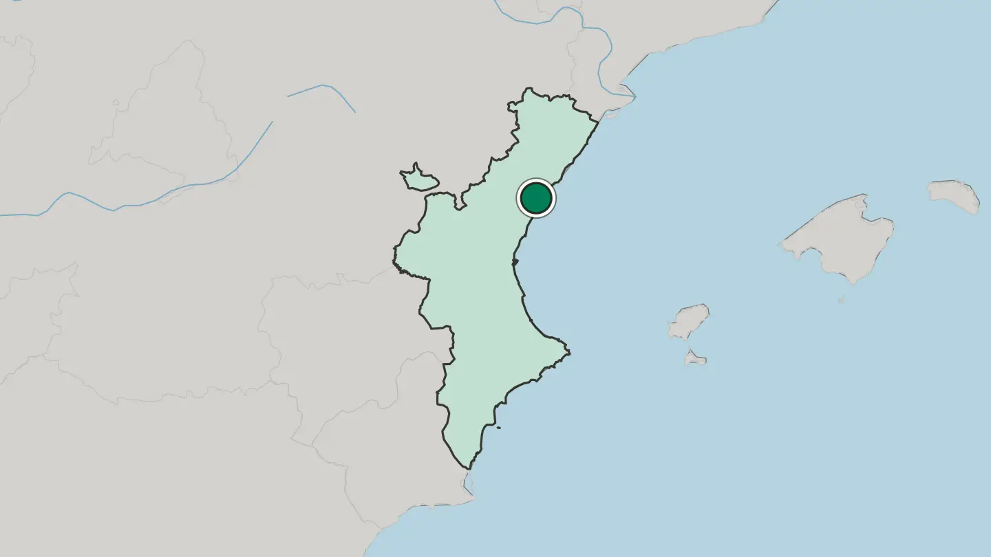 Map of Vila-real in Spain