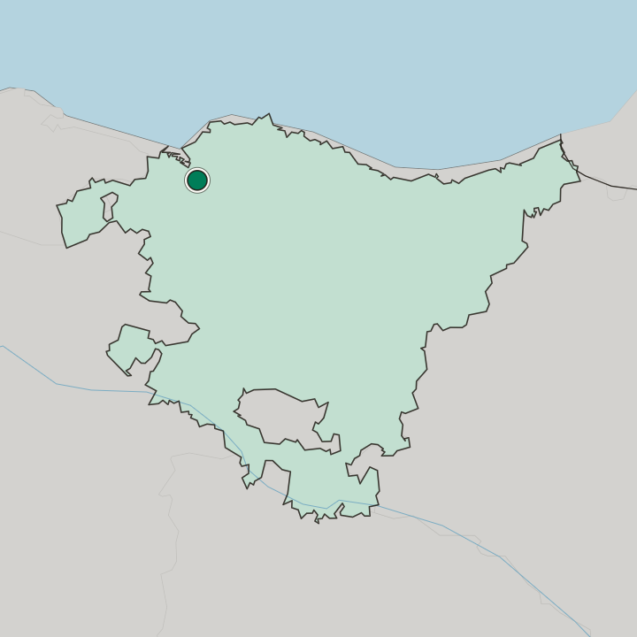 Map showing Barakaldo — In Euskal Autonomia Erkidegoa