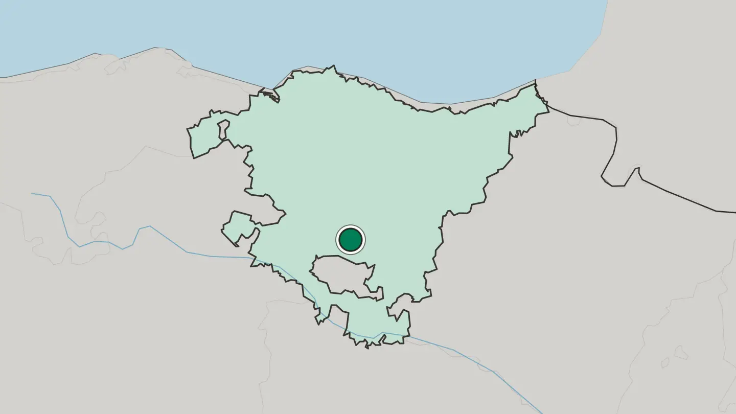 Map of Gasteiz / Vitoria in Spain