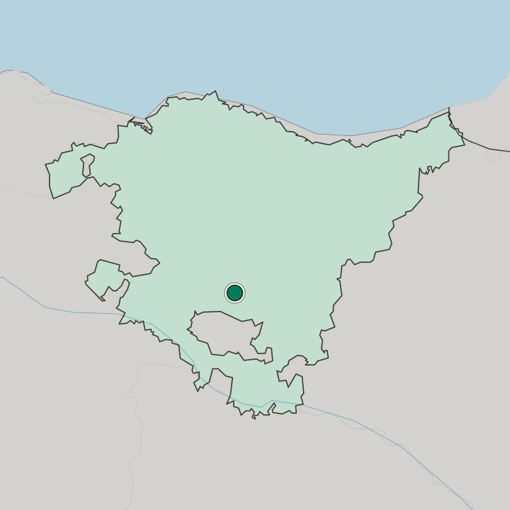 Map showing Gasteiz / Vitoria — In Euskal Autonomia Erkidegoa