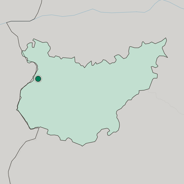 Map showing Badajoz — In Extremadura