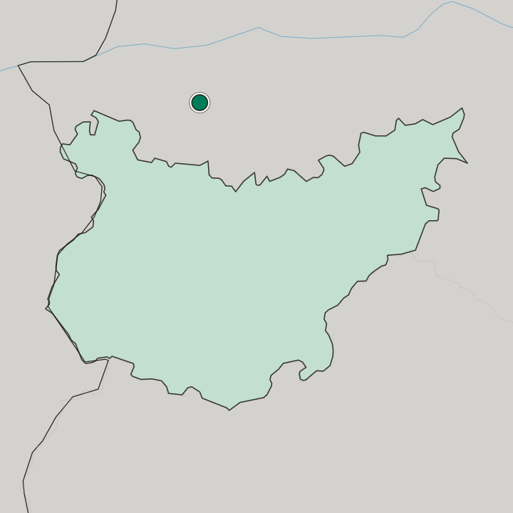 Map showing Cáceres — In Extremadura