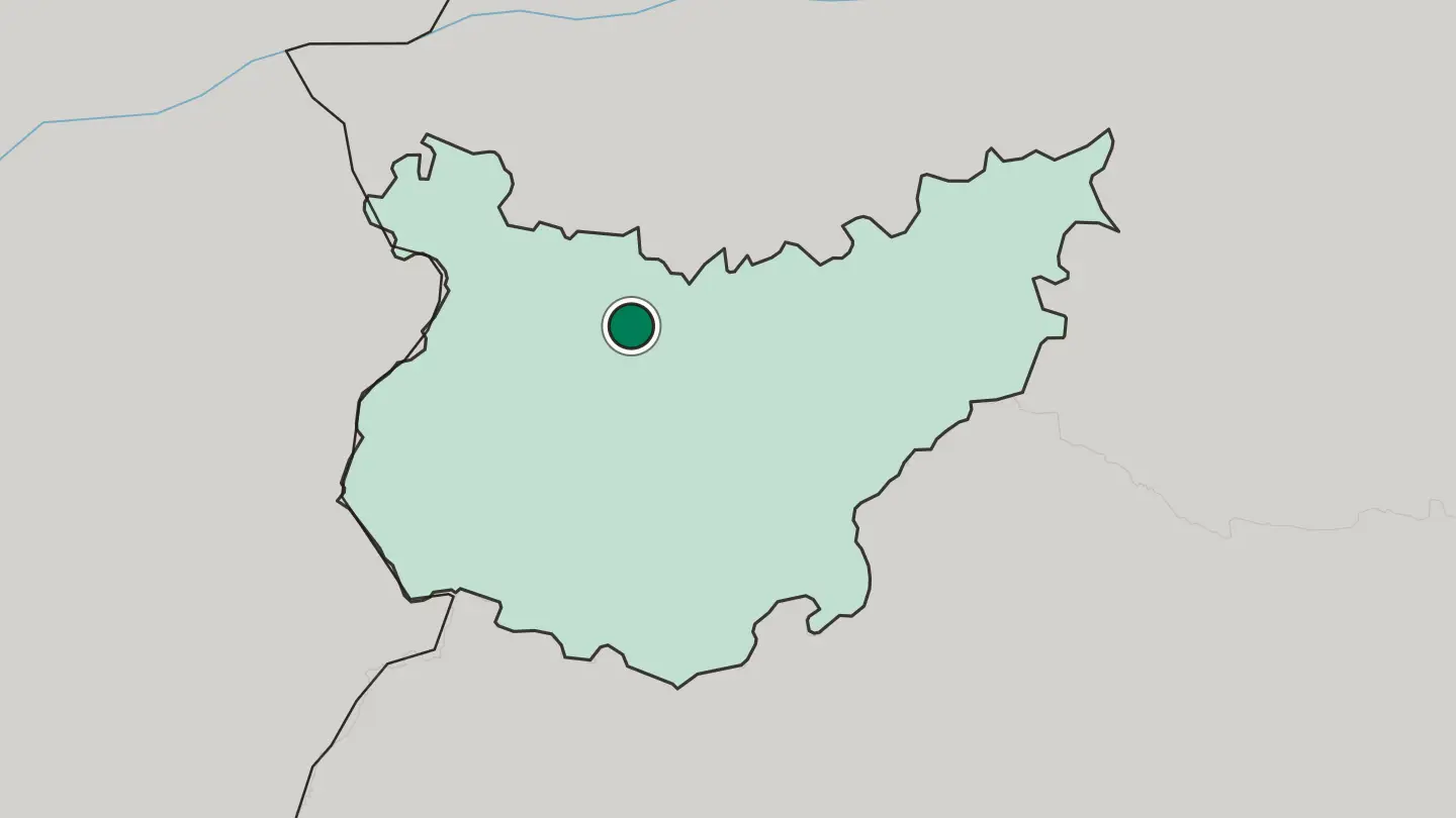Map of Mérida in Spain