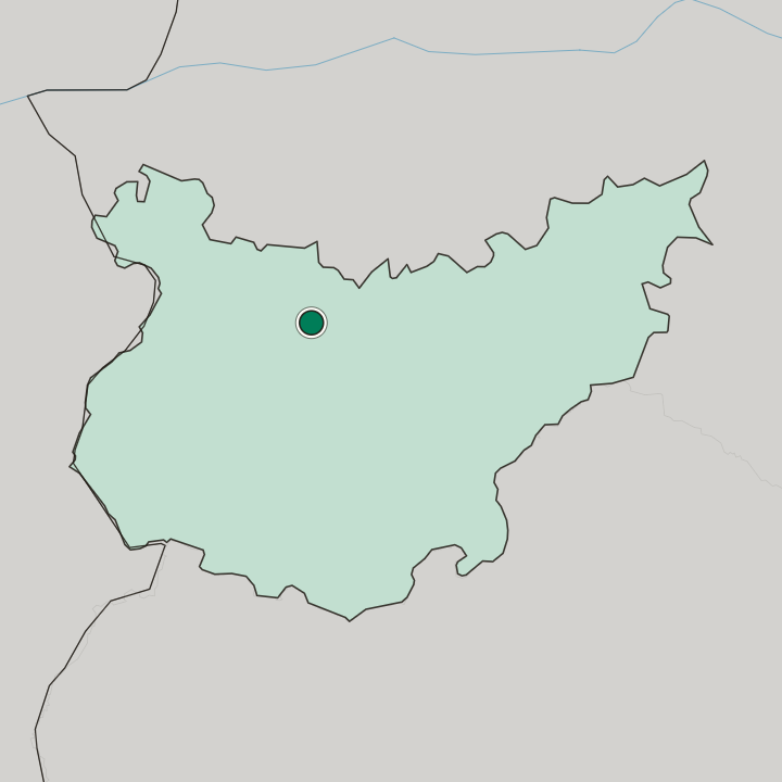 Map showing Mérida — In Extremadura