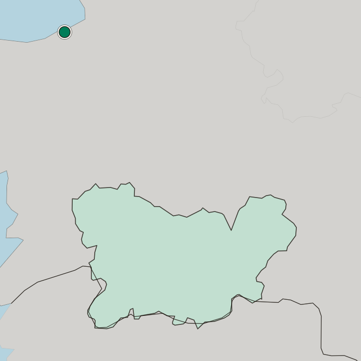 Map showing A Coruña — In Galicia