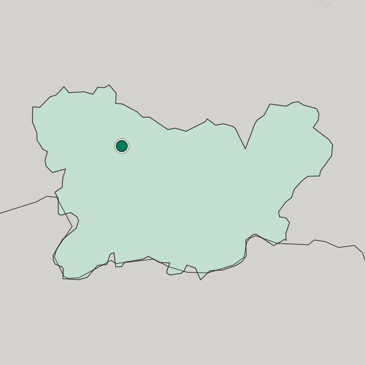 Map showing Ourense — In Galicia