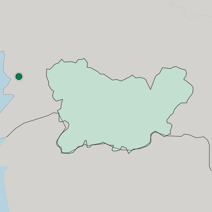 Map showing Pontevedra — In Galicia