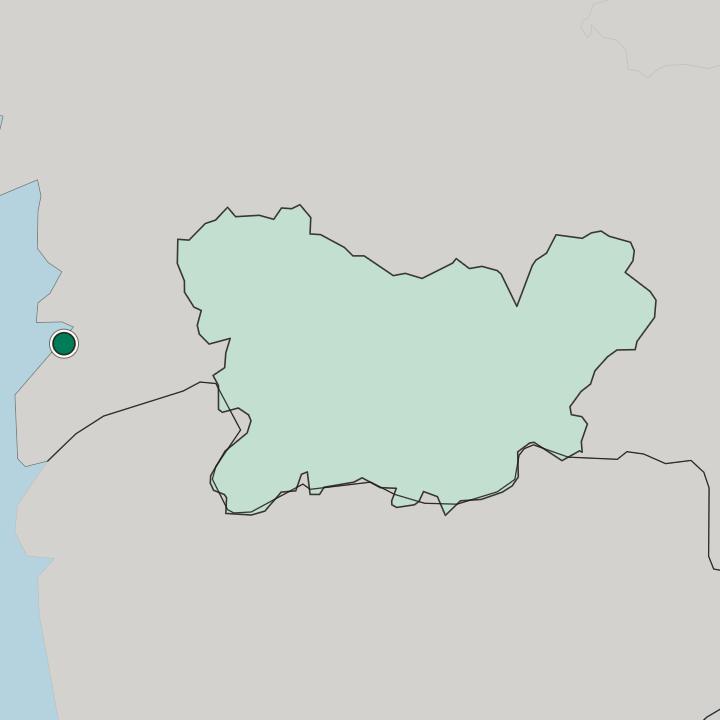 Map showing Vigo — In Galicia