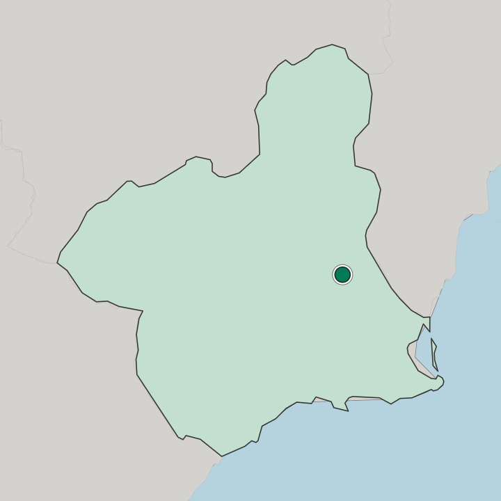 Map showing Murcia — In Región de Murcia