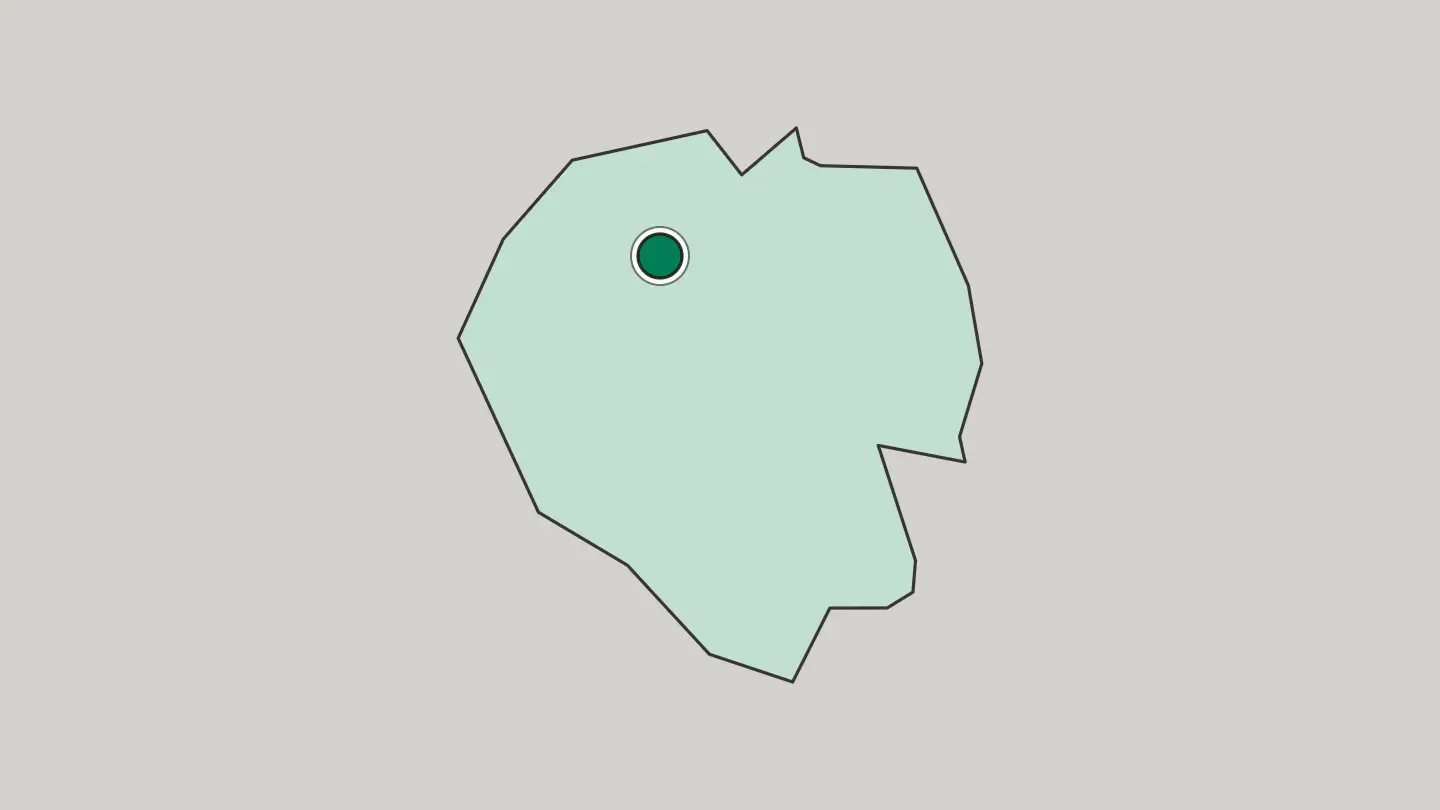 Map of Addis Ababa in Ethiopia