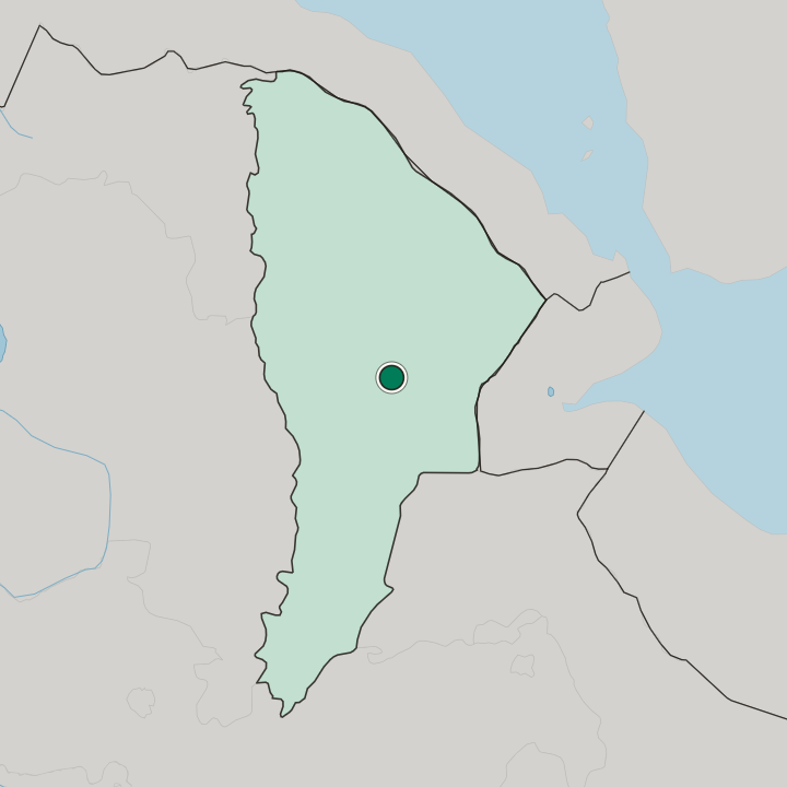 Map showing Samara — In Afar Region