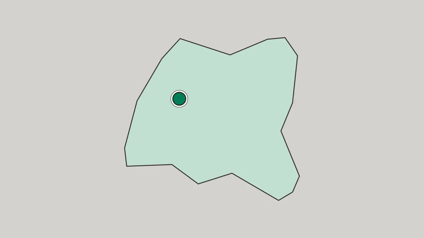 Map of Harar in Ethiopia
