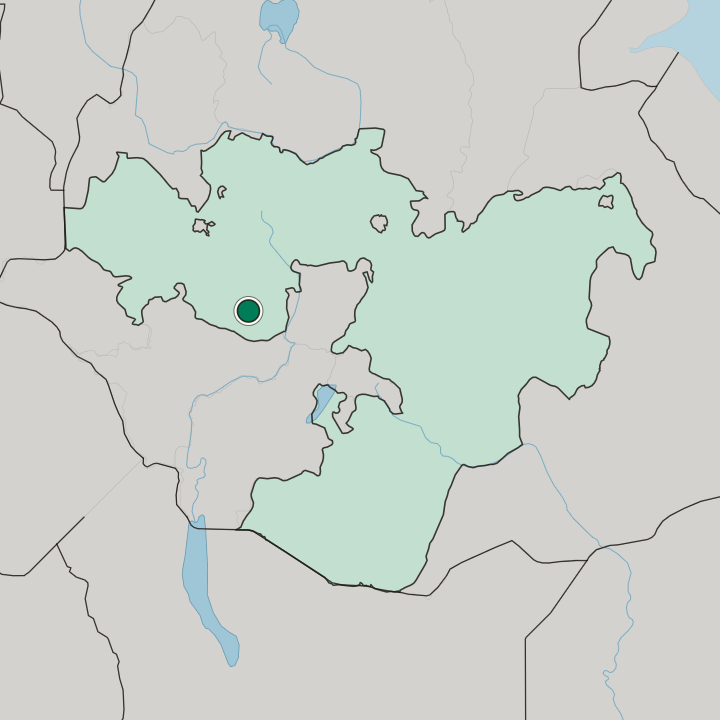 Map showing Jimma — In Oromiya Region