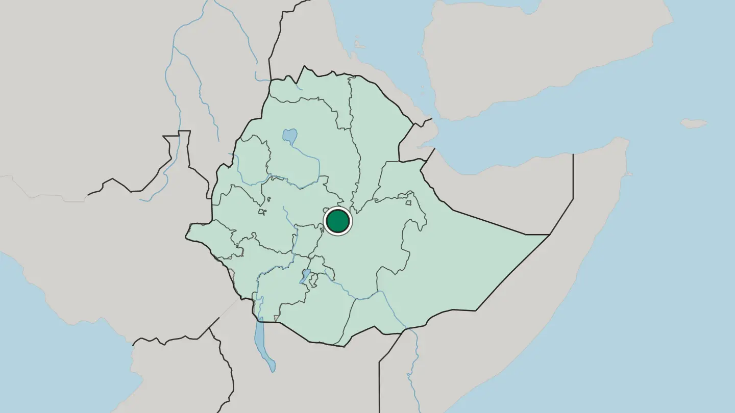 Map of Nazrēt in Ethiopia