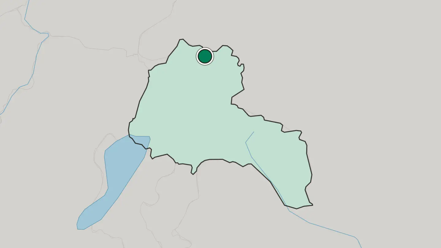 Map of Awasa in Ethiopia
