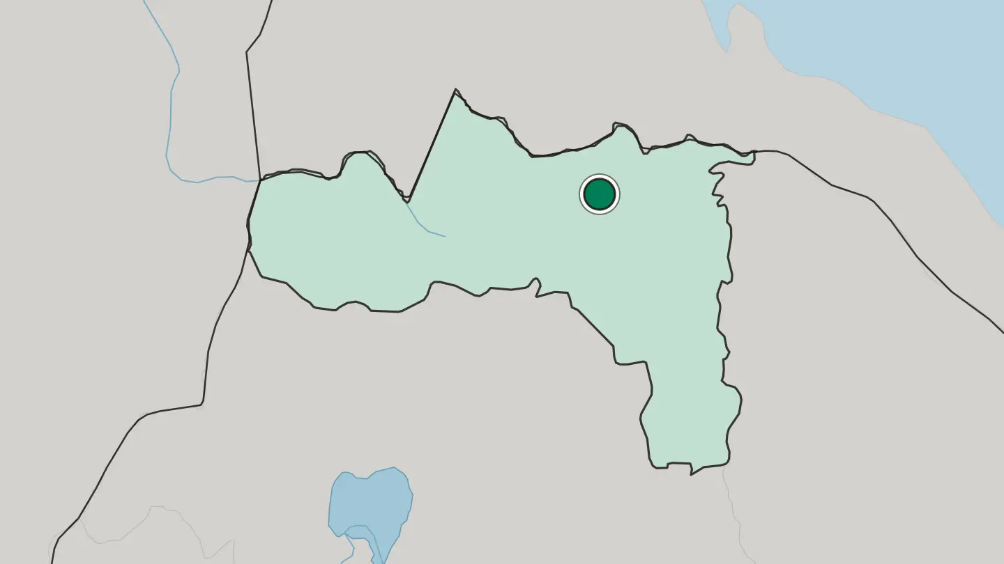 Map of Adwa in Ethiopia