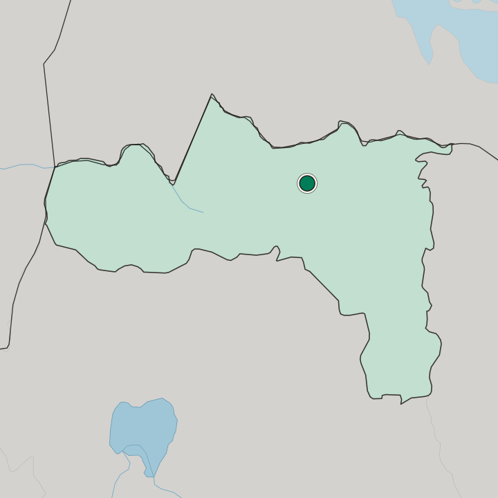 Map showing Aksum — In Tigray Region