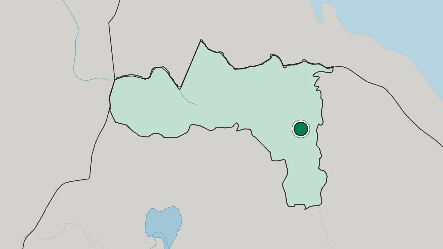 Map of Mek'ele in Ethiopia