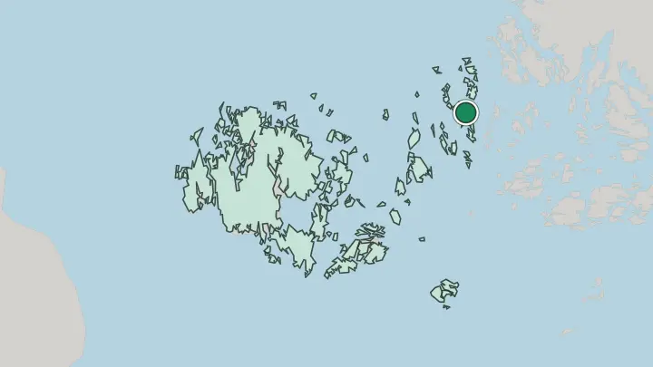 Map of Brändö in Finland